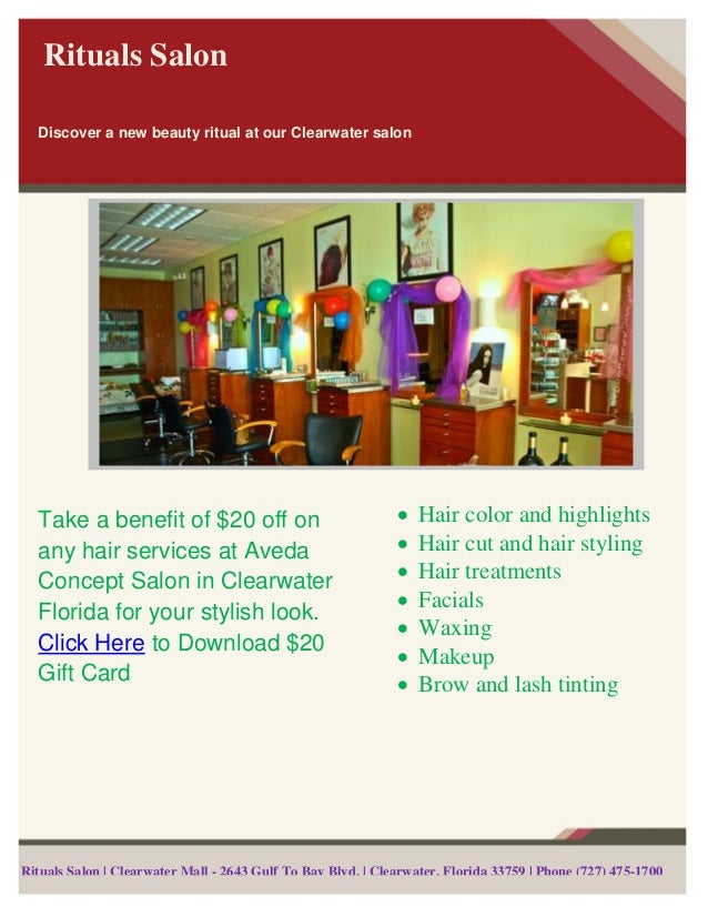 Be Stylist With New Look At Rituals Aveda In Clearwater And Tampa Fl