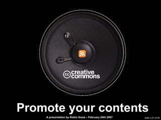 Promote your contents 13 