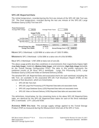 SPC BENCHMARK 2/ENERGY™ EXECUTIVE SUMMARY | PDF | Data Storage and ...