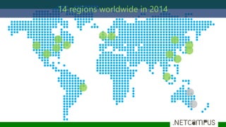 Azure
Websites
footprint
14 regions worldwide in 2014
 