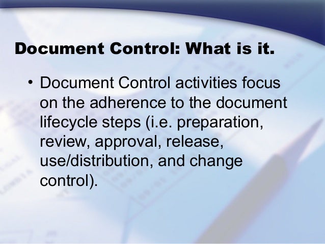 Document & Data Control