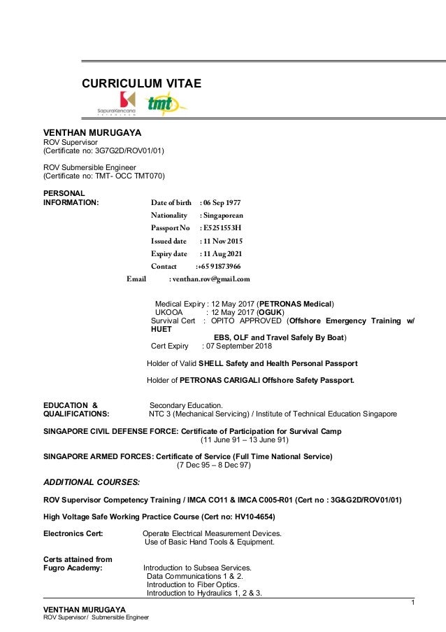 VenthanCv_Rov Supervisor Submersible Engineer_TMT