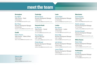 meettheteam
Birmingham
Guy Walsh
Sales Director – North
07909 886140
guy.walsh@abnamrocomfin.co.uk
Ben Pittam
Business Development Manager
07780 957639
benjamin.pittam@abnamrocomfin.co.uk
Cardiff
Kelvin Thomas
Sales Director – Wales & West
07742 514101
kelvin.thomas@abnamrocomfin.co.uk
Cambridge
Michael Davis
Business Development Manager
07990 675515
michael.davis@abnamrocomfin.co.uk
Haywards Heath
Ian Burman
Sales Director – Central
07780 957648
ian.burman@abnamrocomfin.co.uk
Tony Tydeman
Regional Manager
07971 493092
tony.tydeman@abnamrocomfin.co.uk
Phillip Mcleod
Business Development Manager
07890 266317
phillip.mcleod@abnamrocomfin.co.uk
Leeds
James Elliott
Business Development Manager
07780 957642
james.elliott@abnamrocomfin.co.uk
London
Rick Owens
Sales Director – London
07780 957634
rick.owens@abnamrocomfin.co.uk
Steve Kilby
Business Development Manager
07971 493095
steve.kilby@abnamrocomfin.co.uk
Lyle Ammon
Business Development Manager
07984 978605
lyle.ammon@abnamrocomfin.co.uk
Jamie O’Neill
Business Development Manager
07900 668144
jamie.oneill@abnamrocomfin.co.uk
Manchester
David Rushton
Regional Director
07973 370882
david.rushton@abnamrocomfin.co.uk
Natalie Jameson
Business Development Manager
07775 818449
natalie.jameson@abnamrocomfin.co.uk
Nicholas Russell
Business Development Manager
07974 923316
nicholas.russell@abnamrocomfin.co.uk
Milton Keynes
Robert Kelly
Business Development Manager
07930 325390
robert.kelly@abnamrocomfin.co.uk
Southampton
Ian Moody
Business Development Manager
07920 454997
ian.moody@abnamrocomfin.co.uk
Deborah Bell
Head of Sales
07984 978601
deborah.bell@abnamrocomfin.co.uk
 