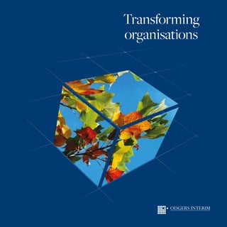 Transforming
organisations
 
