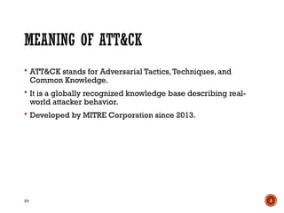 Comprehensive Overview of the MITRE ATT&CK Cybersecurity Framework ...