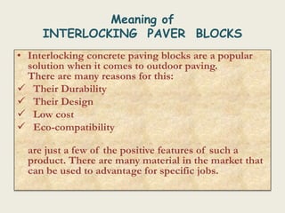 Shree Sai Pavers Presentation Pptx