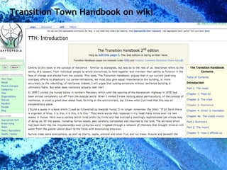 Transition Town Handbook on wiki 