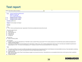 38
Test report
 