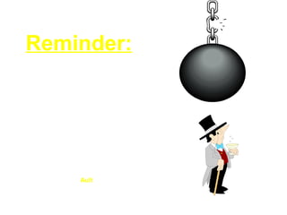 Reminder:
Ignoring the
problem will not
make it go away...
Ault
 