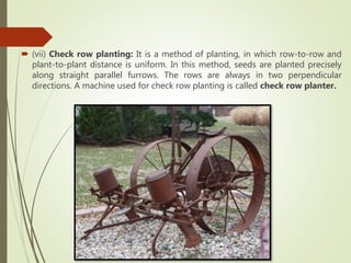 Sowing Planting and Fertilizer Application Equipment | PPTX
