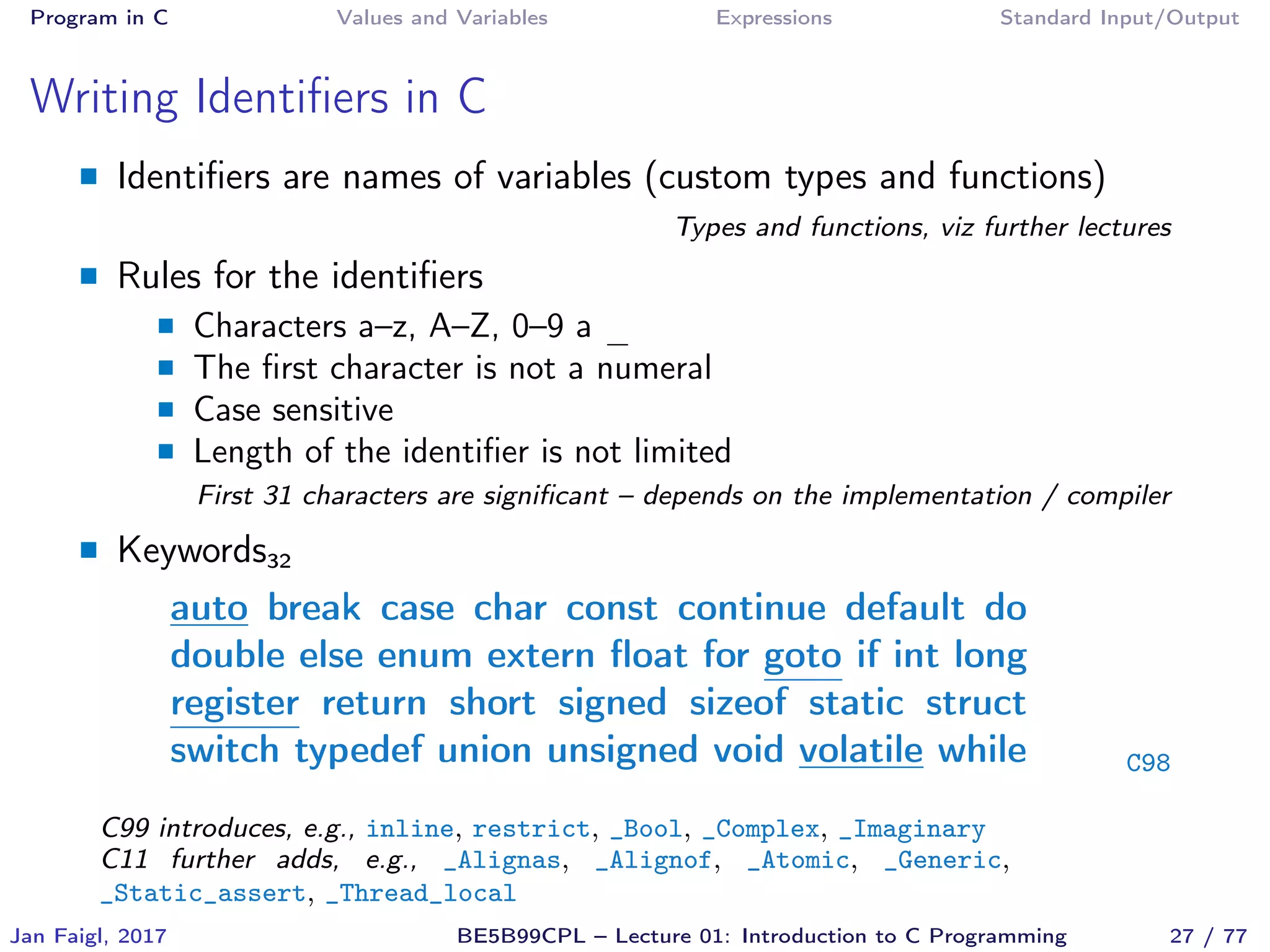 C program handouts | PDF