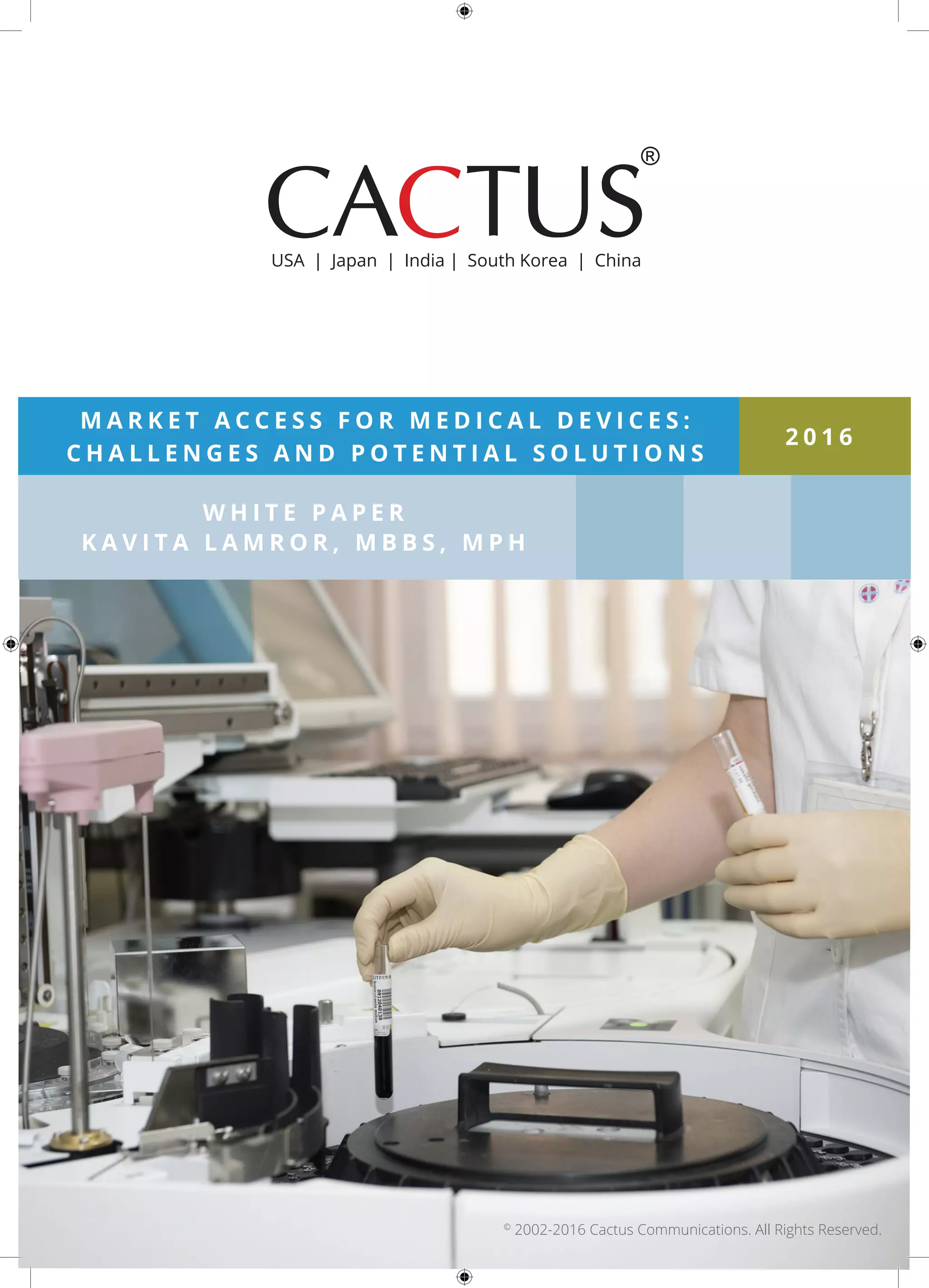 Market access medical deviceswhite paper PDF