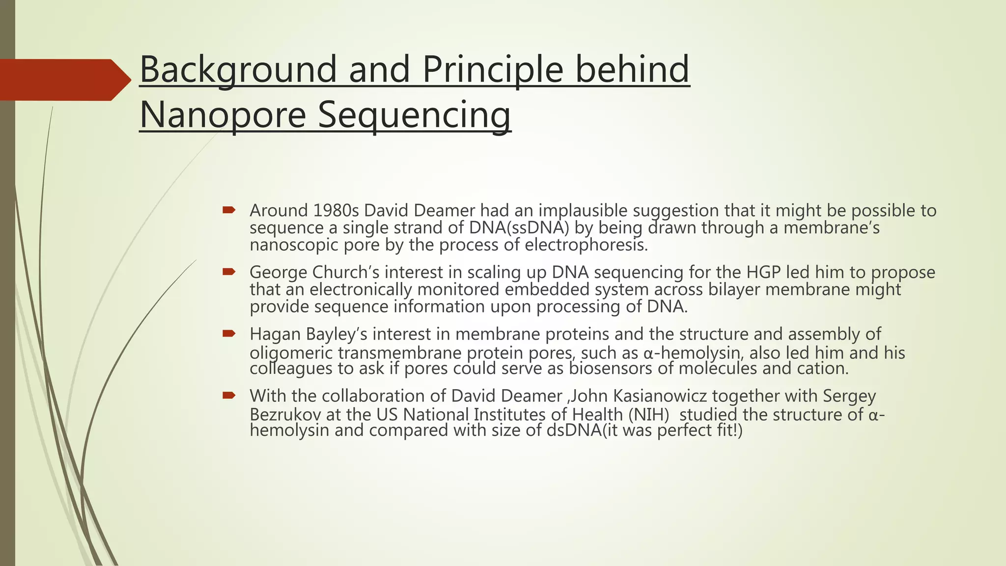 Nanopore Sequencing | PPTX | Chemistry | Science