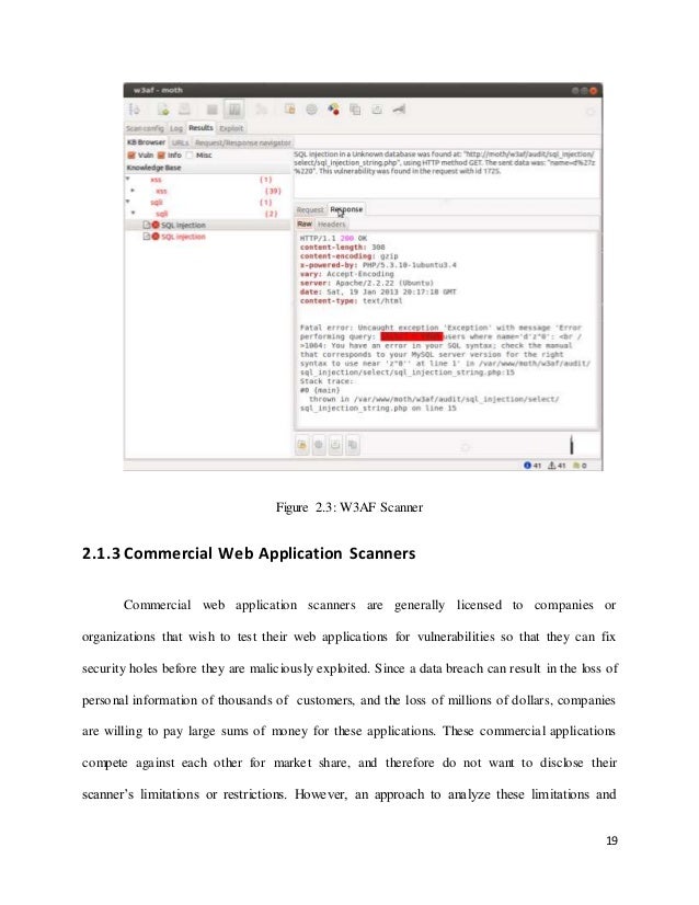 dissertation on sql injection