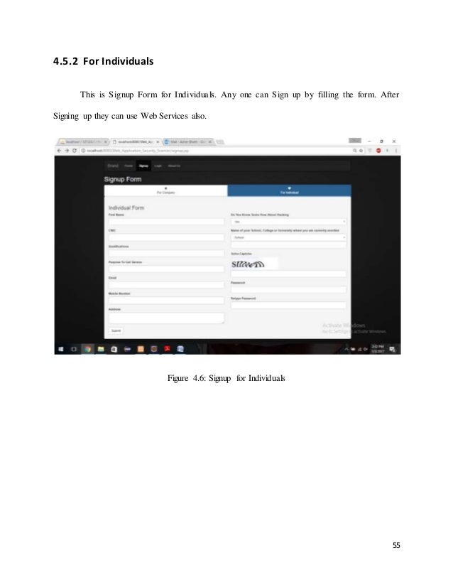 Implementation approach for web application image