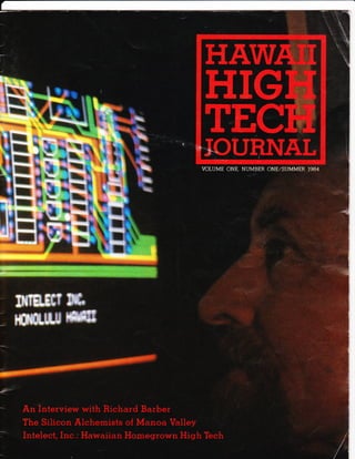Hawaii High Tech Journal and Essay
