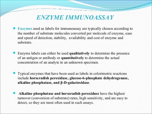 elisa enzyme immunoassay