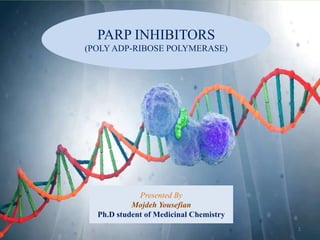 PARP INHIBITORS
(POLY ADP-RIBOSE POLYMERASE)
Presented By
Mojdeh Yousefian
Ph.D student of Medicinal Chemistry
1
 