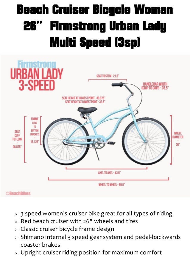 women's multi speed cruiser bike