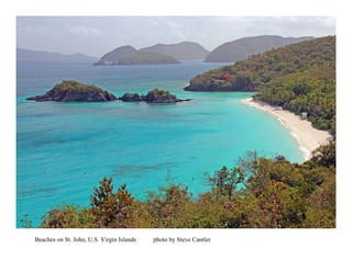 Beaches on St. John, U.S. Virgin Islands   photo by Steve Cantler
 