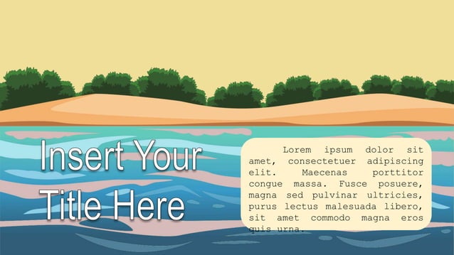 Beach PPT Template pptx