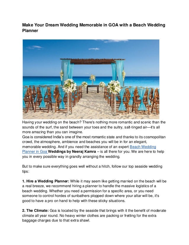 Beach Wedding Planner In Goa