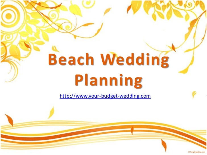 Tips Planning Budget Beach Wedding