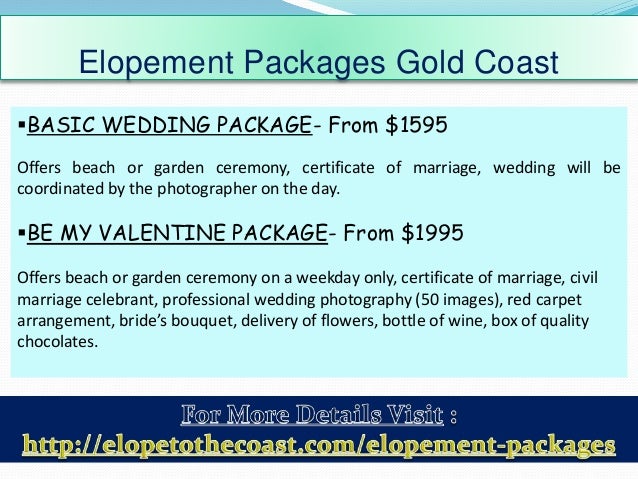 Beach Weddings Gold Coast Elopement Packages Services