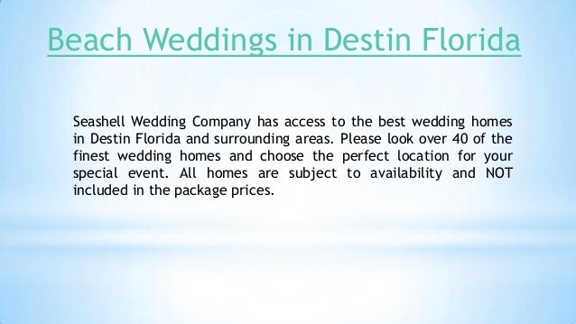 Beach Weddings In Destin Florida