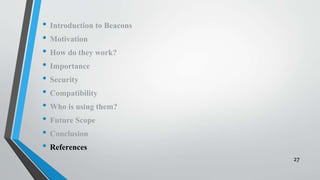 Beacons | PPTX