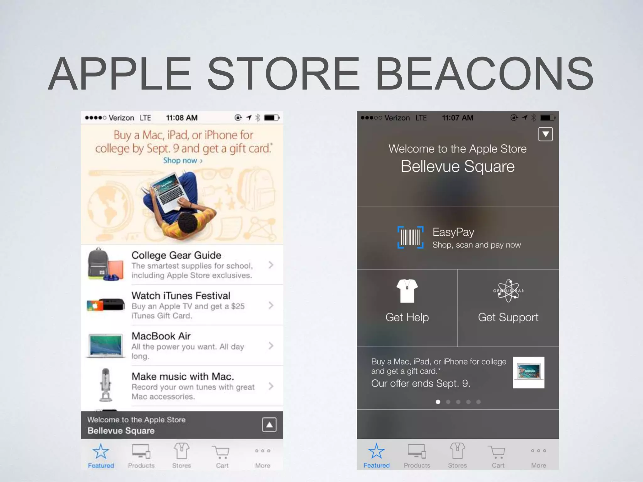 APPLE STORE BEACONS
 