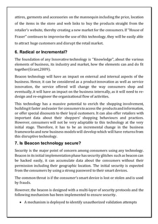 Beacon technology | DOCX