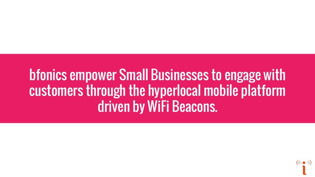 Beacon technology using WiFi for small businesses