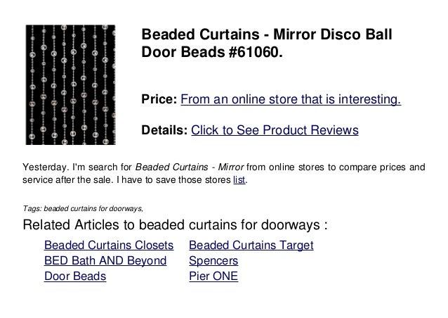 Beaded Curtains For Doorways