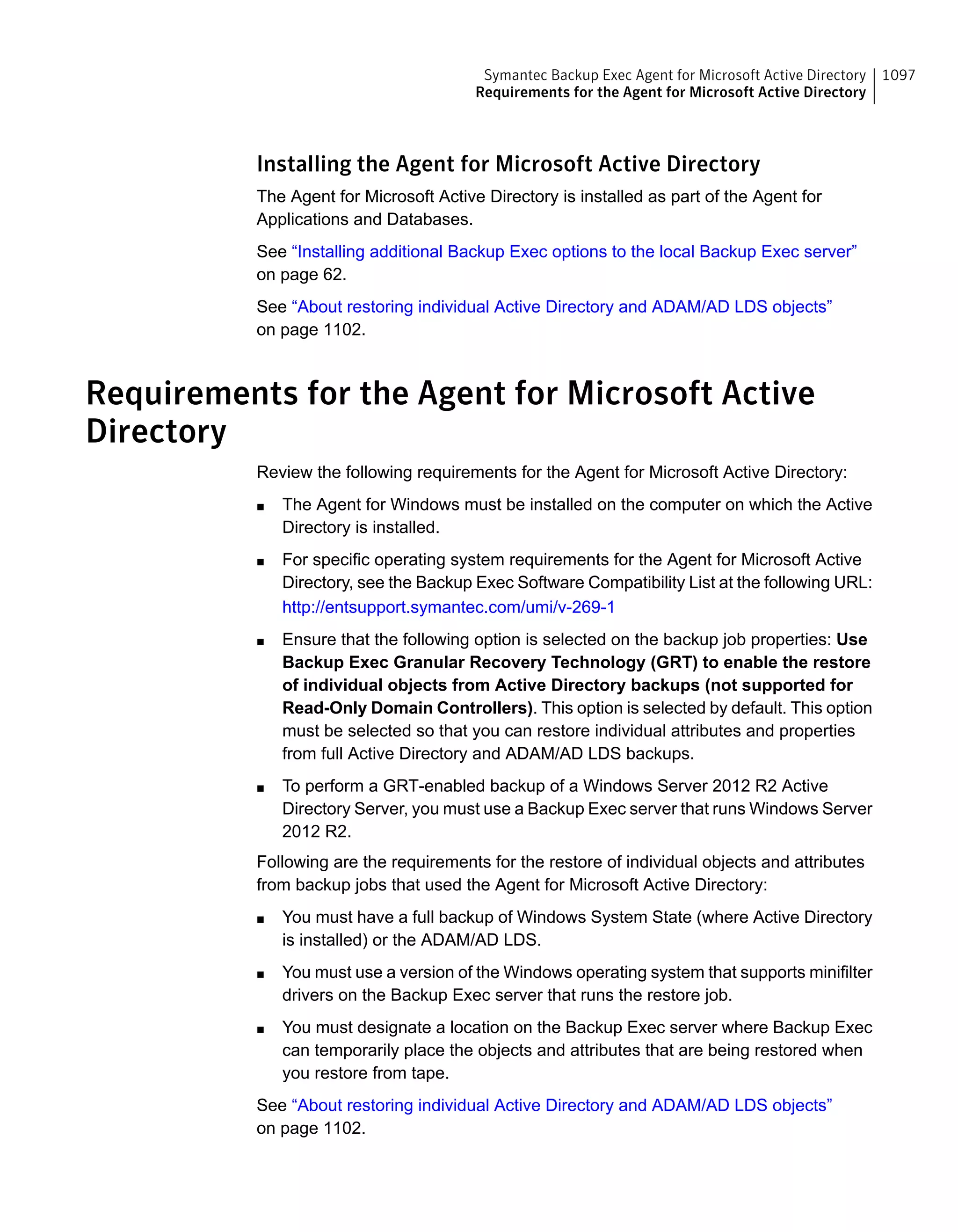 Symantec Backup Exec 15 Administrator's Guide