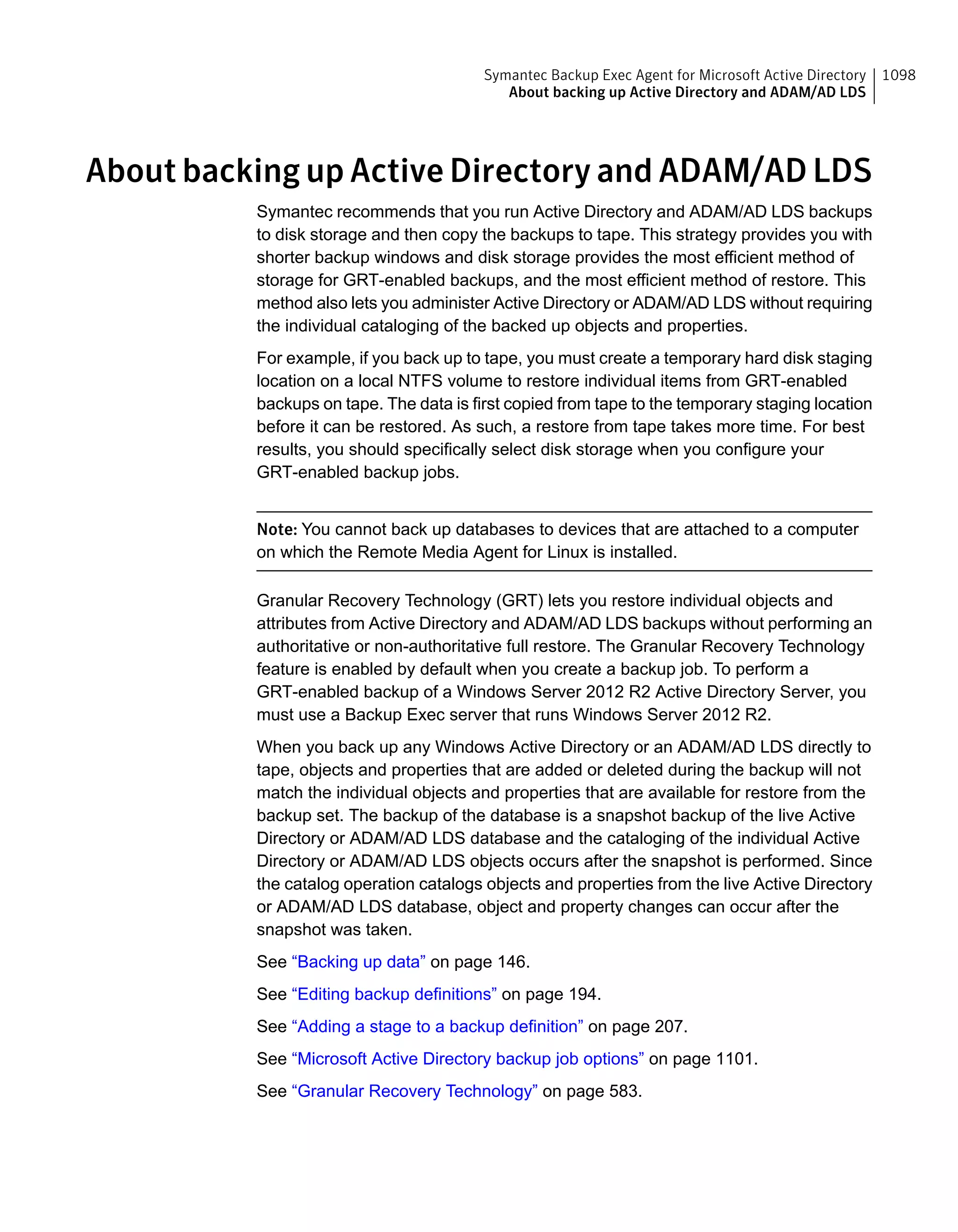 Symantec Backup Exec 15 Administrator's Guide