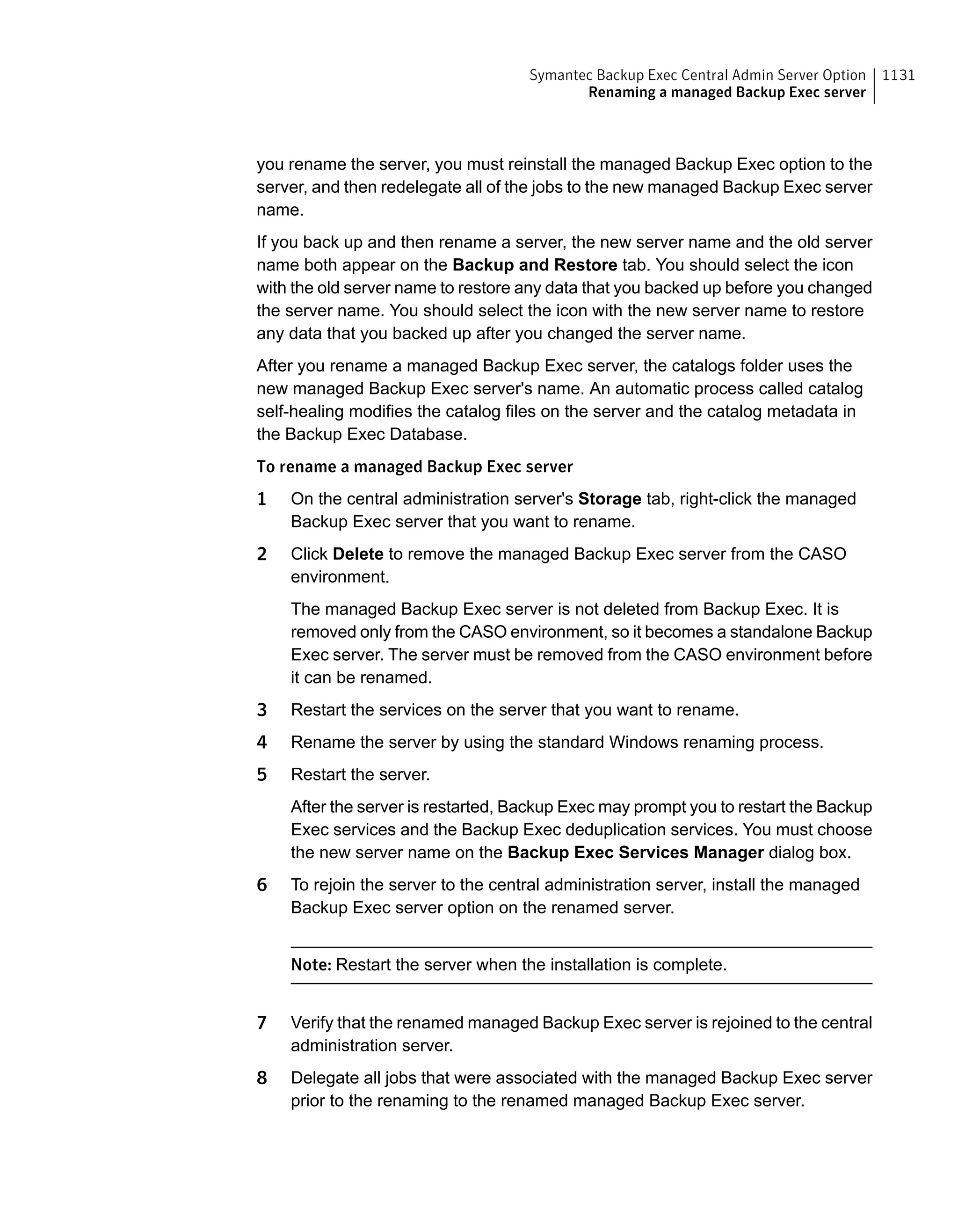 Symantec Backup Exec 15 Administrator's Guide