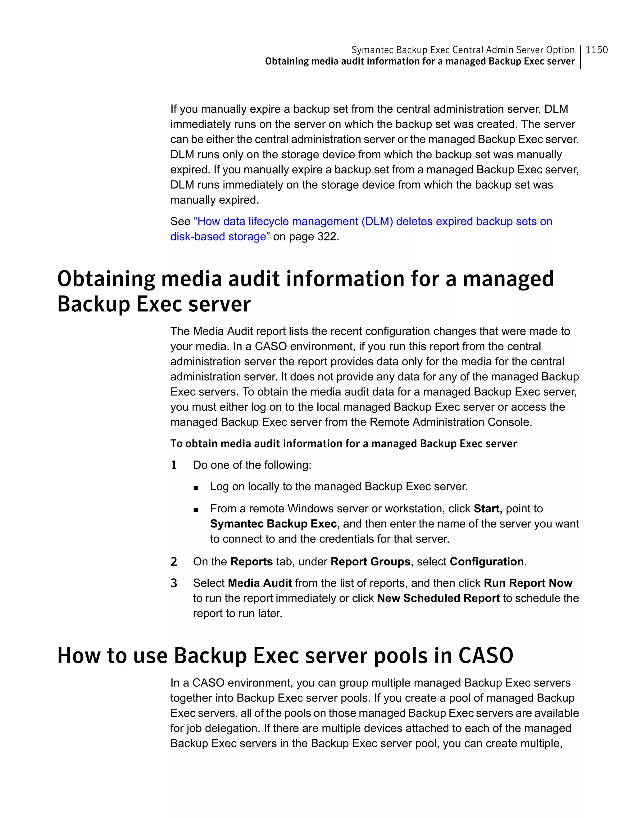 Symantec Backup Exec 15 Administrator's Guide