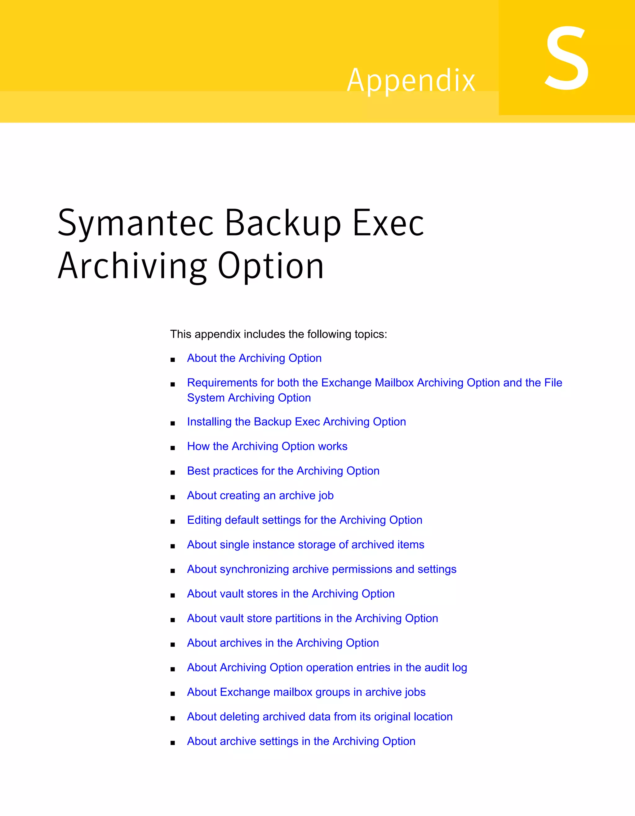 Symantec Backup Exec 15 Administrator's Guide
