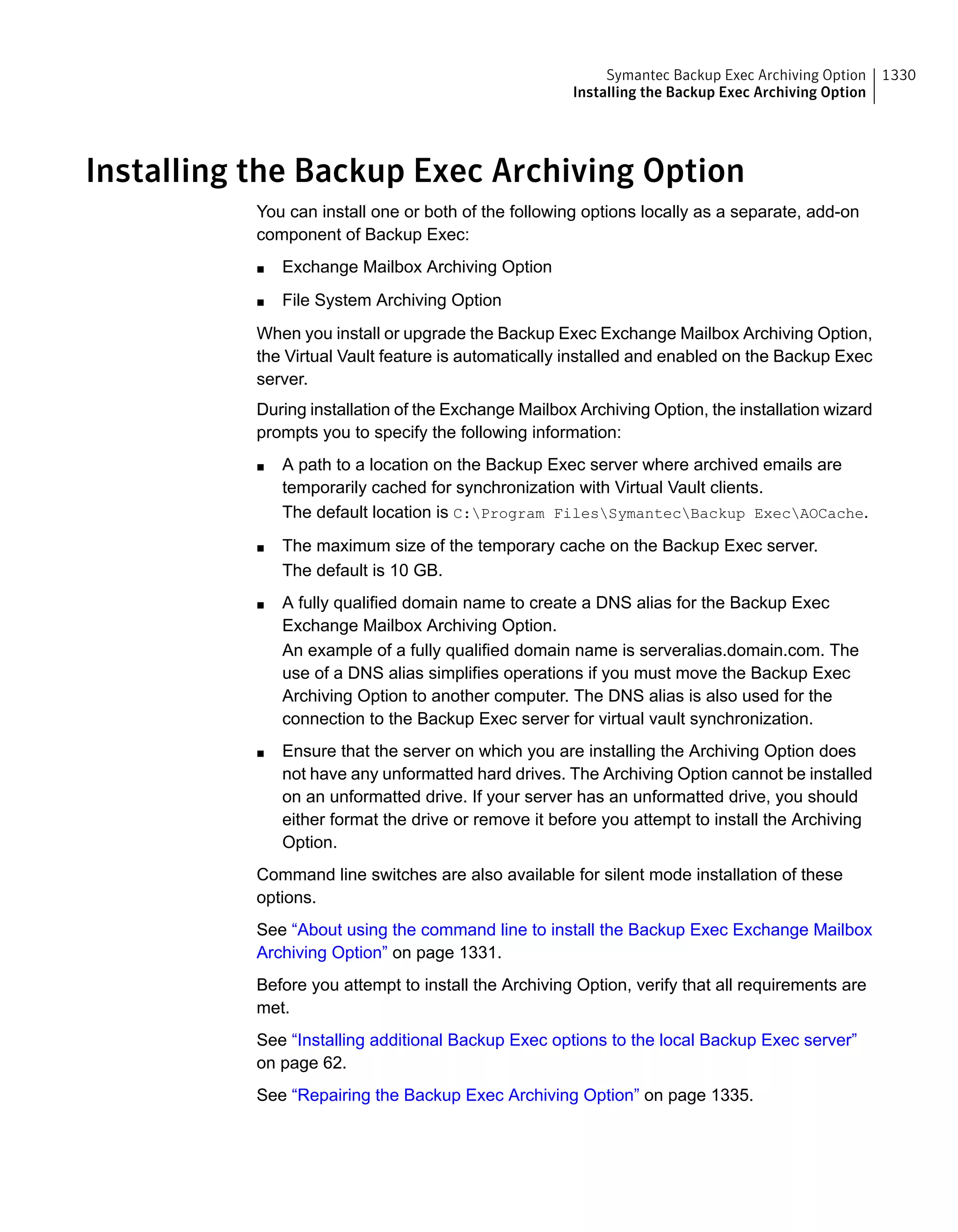 Symantec Backup Exec 15 Administrator's Guide