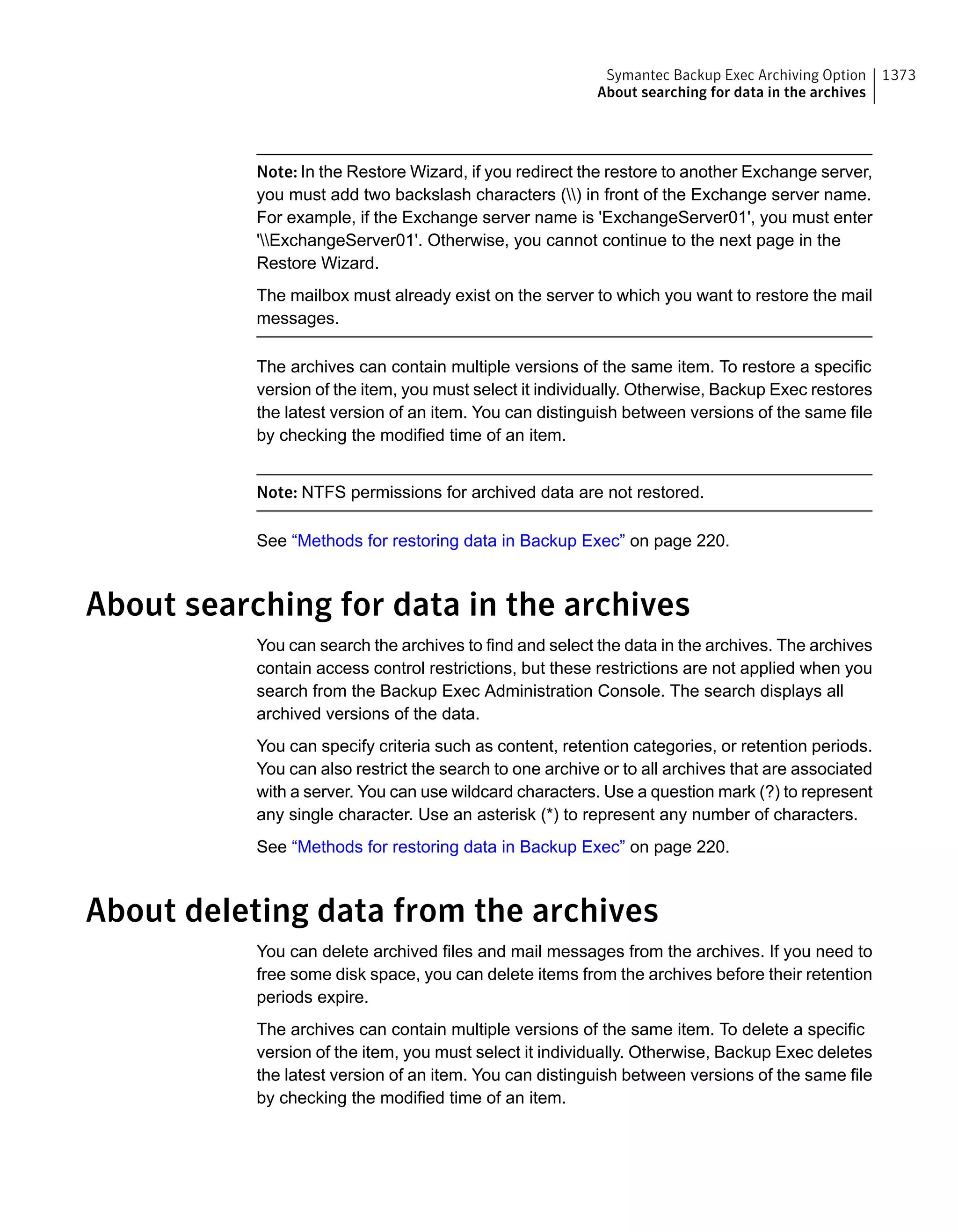 Symantec Backup Exec 15 Administrator's Guide
