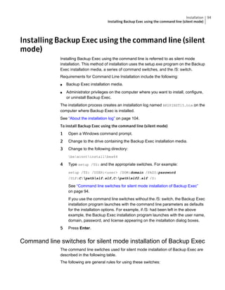 Symantec Backup Exec 15 Administrator's Guide | PDF