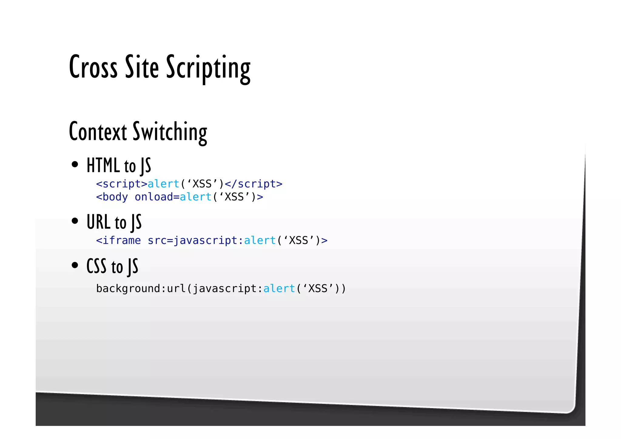 Be Afraid. Be Very Afraid. Javascript security, XSS & CSRF