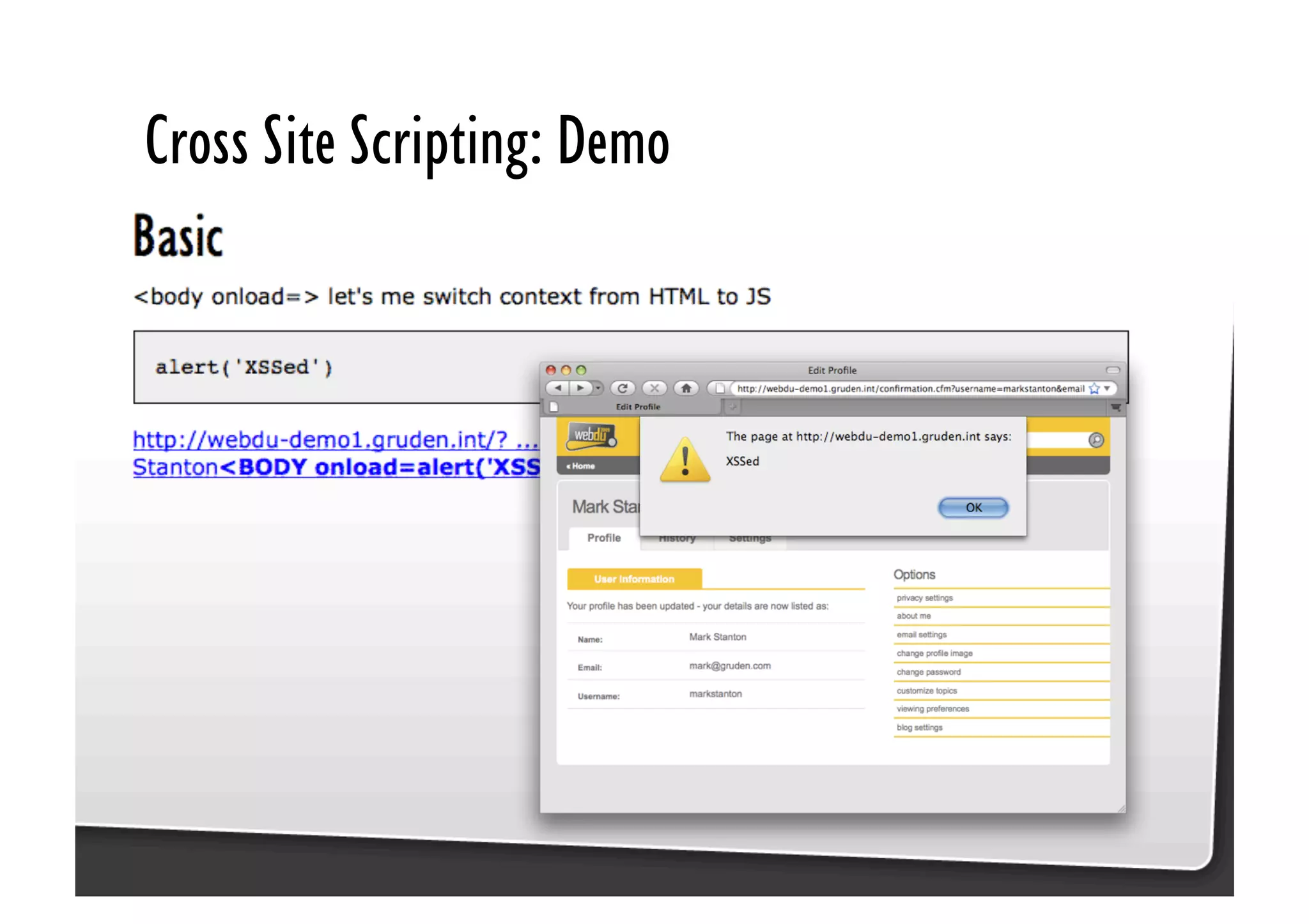 Be Afraid. Be Very Afraid. Javascript security, XSS & CSRF