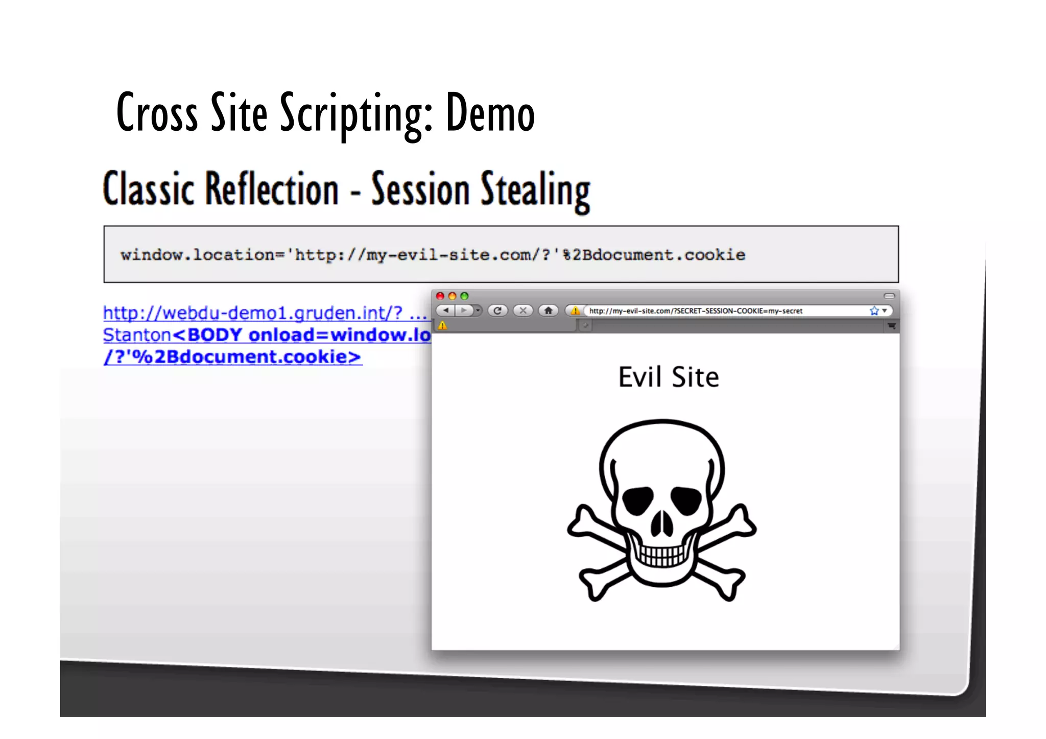 Be Afraid. Be Very Afraid. Javascript security, XSS & CSRF