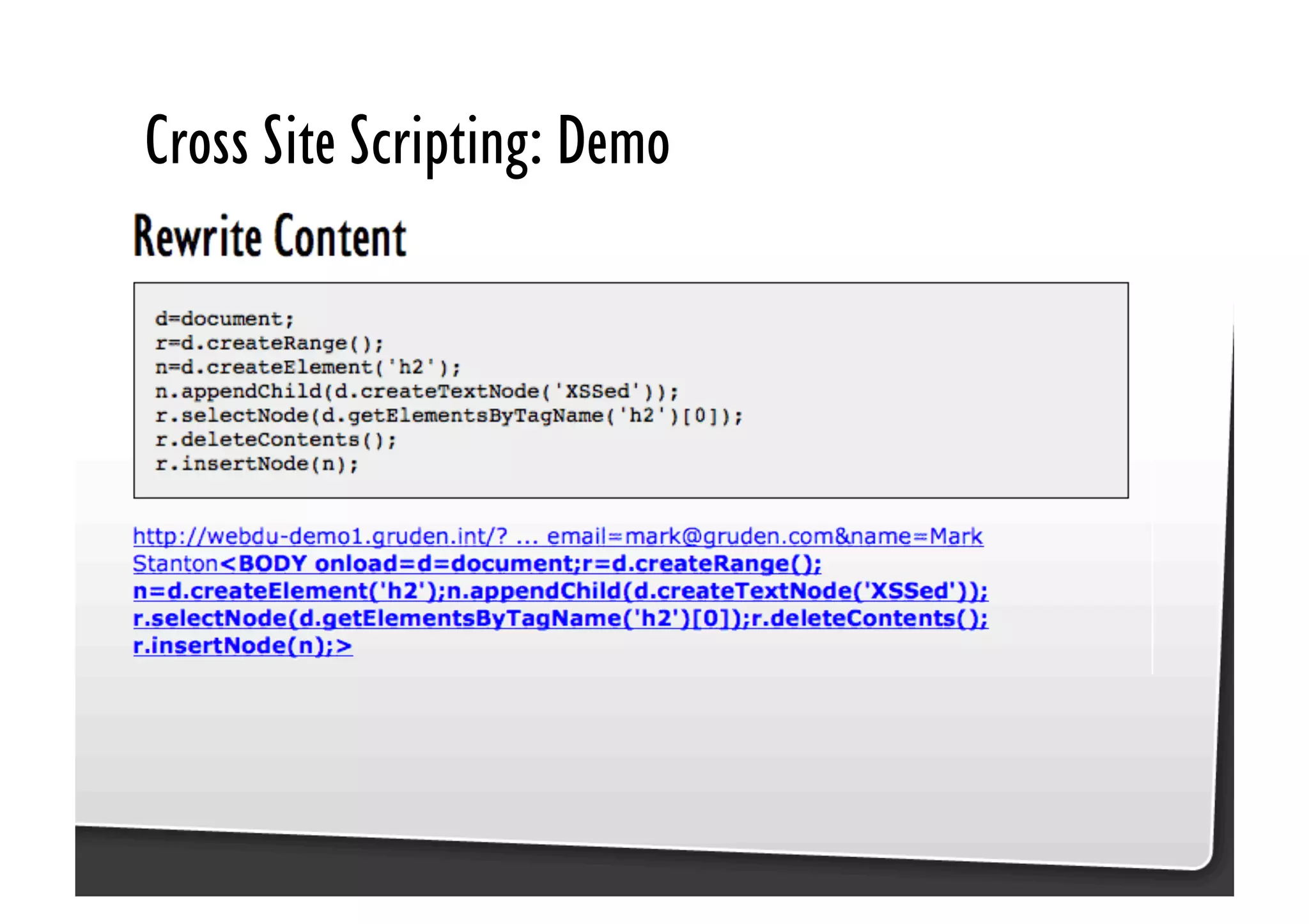 Be Afraid. Be Very Afraid. Javascript security, XSS & CSRF