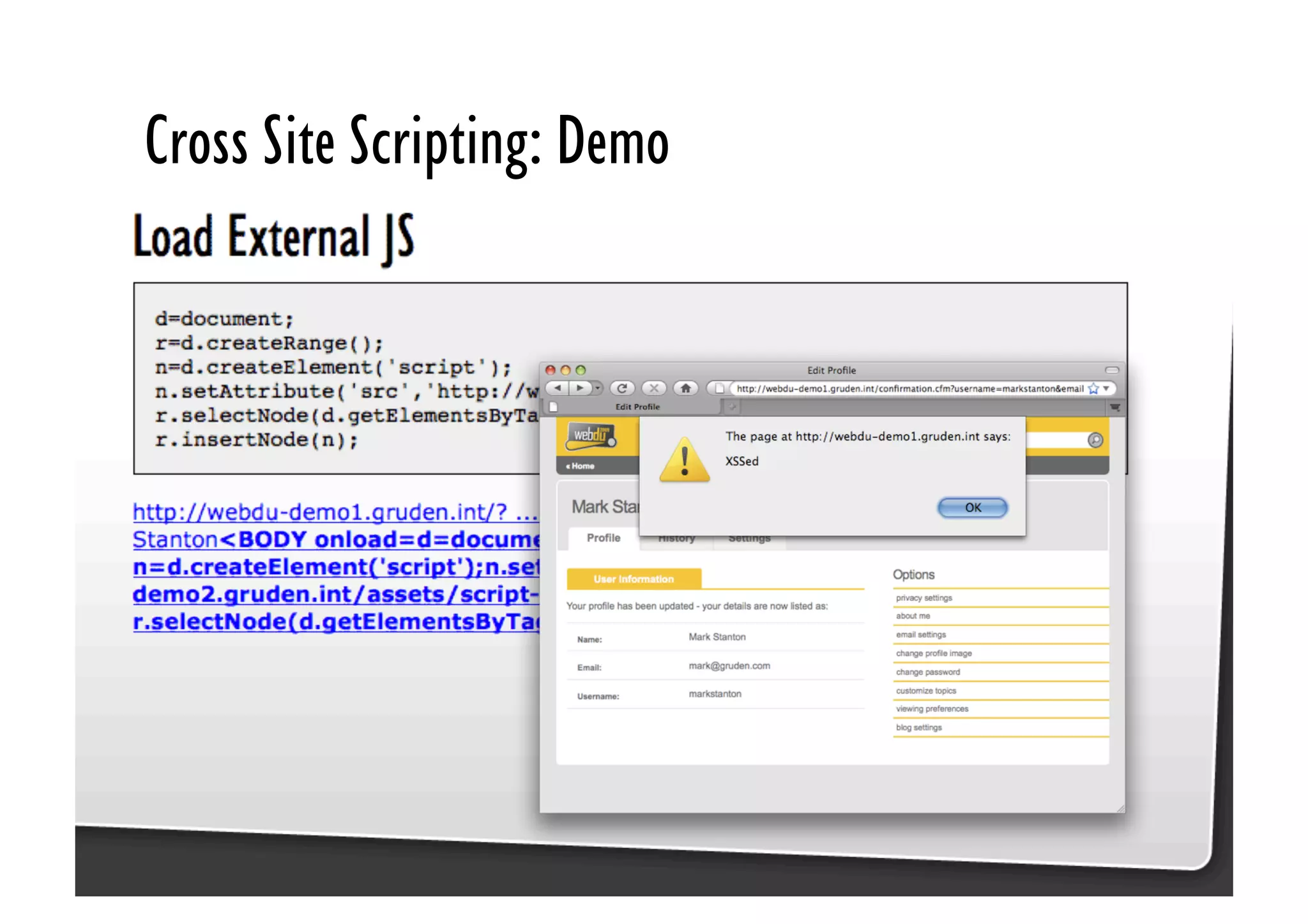 Be Afraid. Be Very Afraid. Javascript security, XSS & CSRF