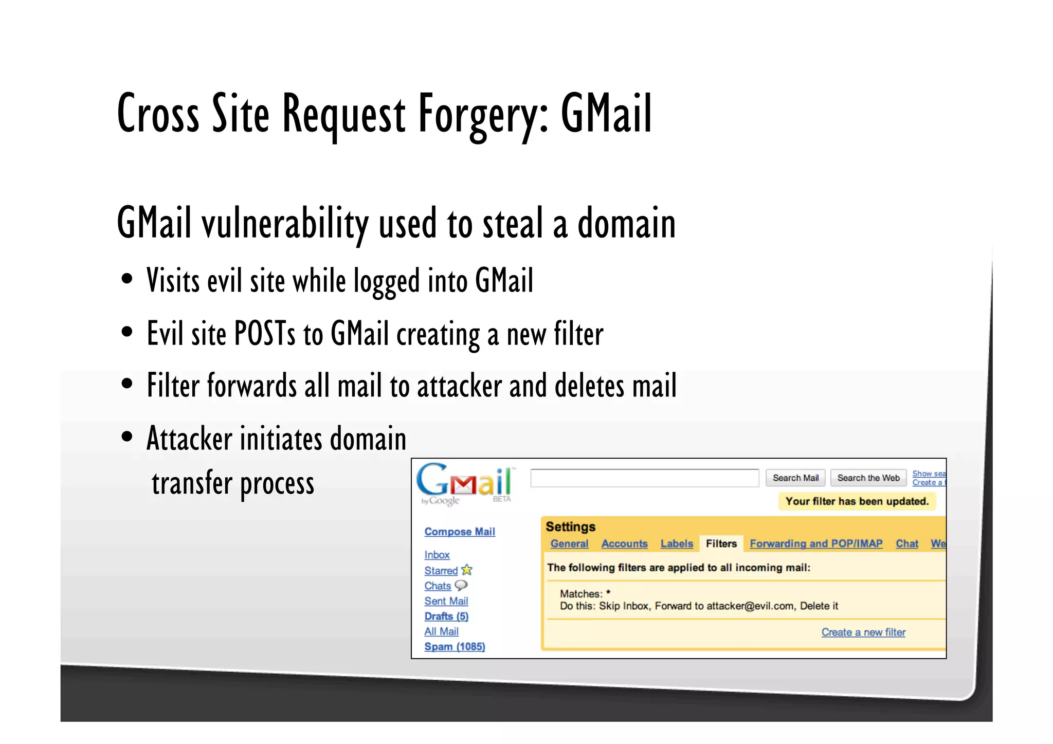 Be Afraid. Be Very Afraid. Javascript security, XSS & CSRF