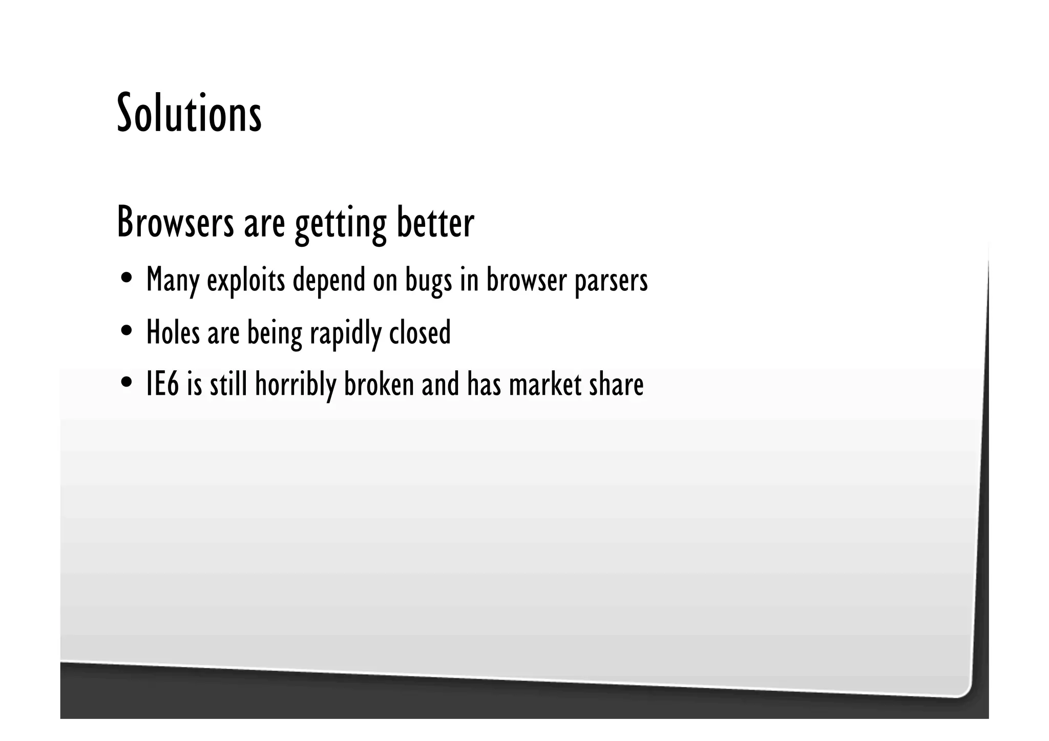 Be Afraid. Be Very Afraid. Javascript security, XSS & CSRF